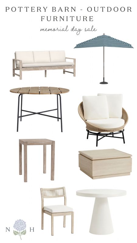 Memorial Day sale, outdoor furniture, pottery barn, patio furniture, wicker chairs, eucalyptus wood chairs, outdoor sofa 

#LTKHome