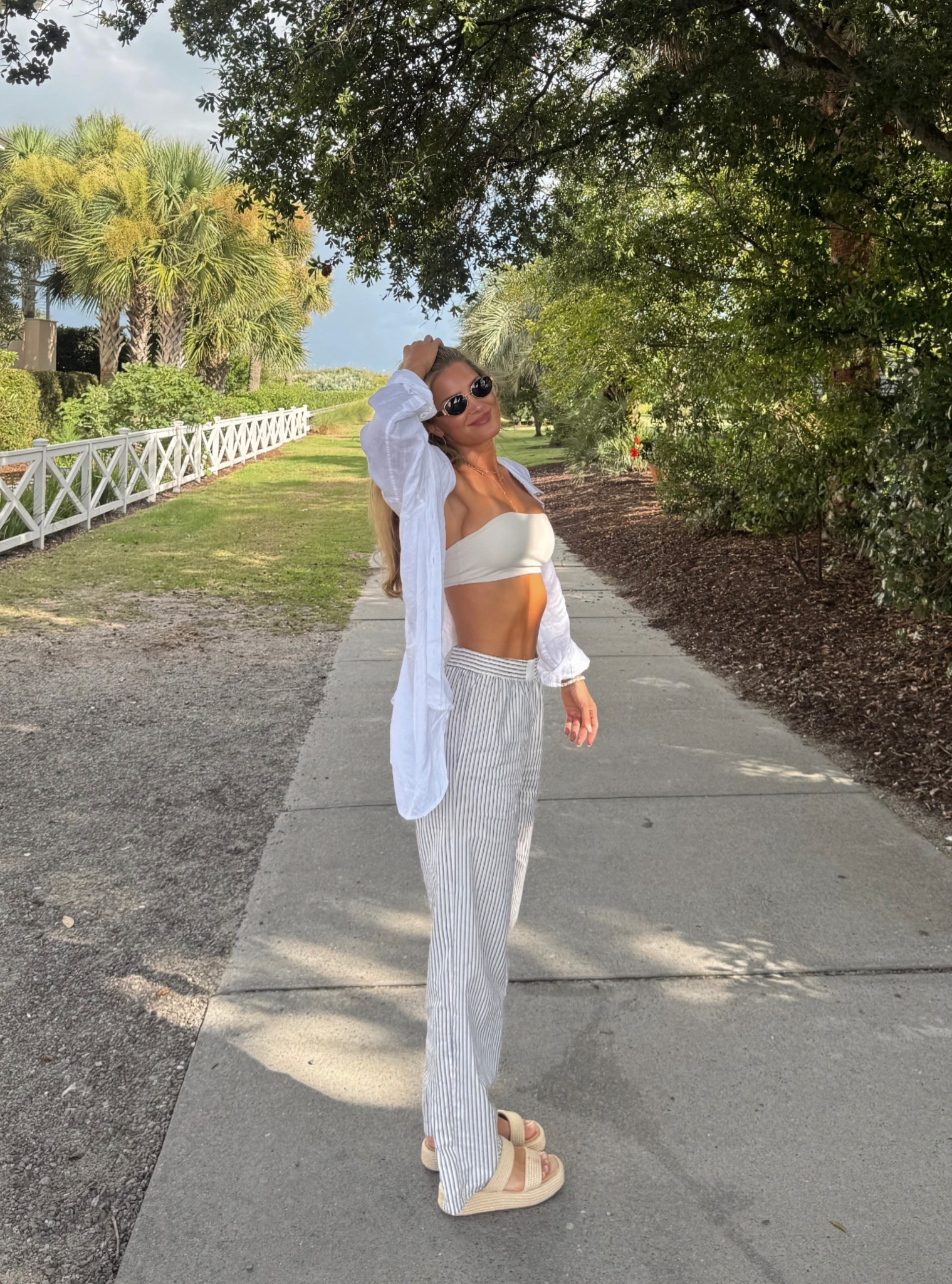 Linen beach look 🐚