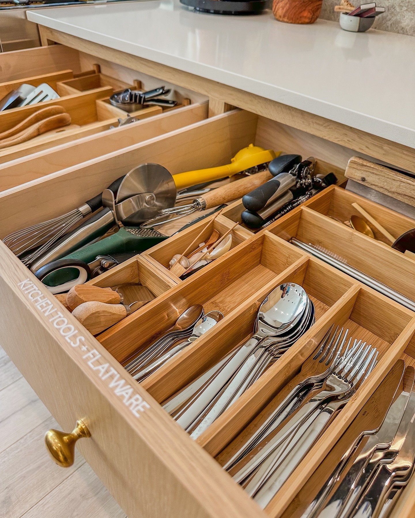 A few of my favorite (kitchen) drawers.
.
.
.
#casa1708 #shaiorganized #organizer #customdrawers #custompantry #designkitchen #professionalorganizer #cricut #cricutmade #austinorganizer #austintexas #organizedlife #stayorganized  #mariekondo #austintexas #afreshstart #moveinready  #dreamhome #dreamcometrue #homeorganization #newhome #customhomes #austinrealestate #luxuryhomes
