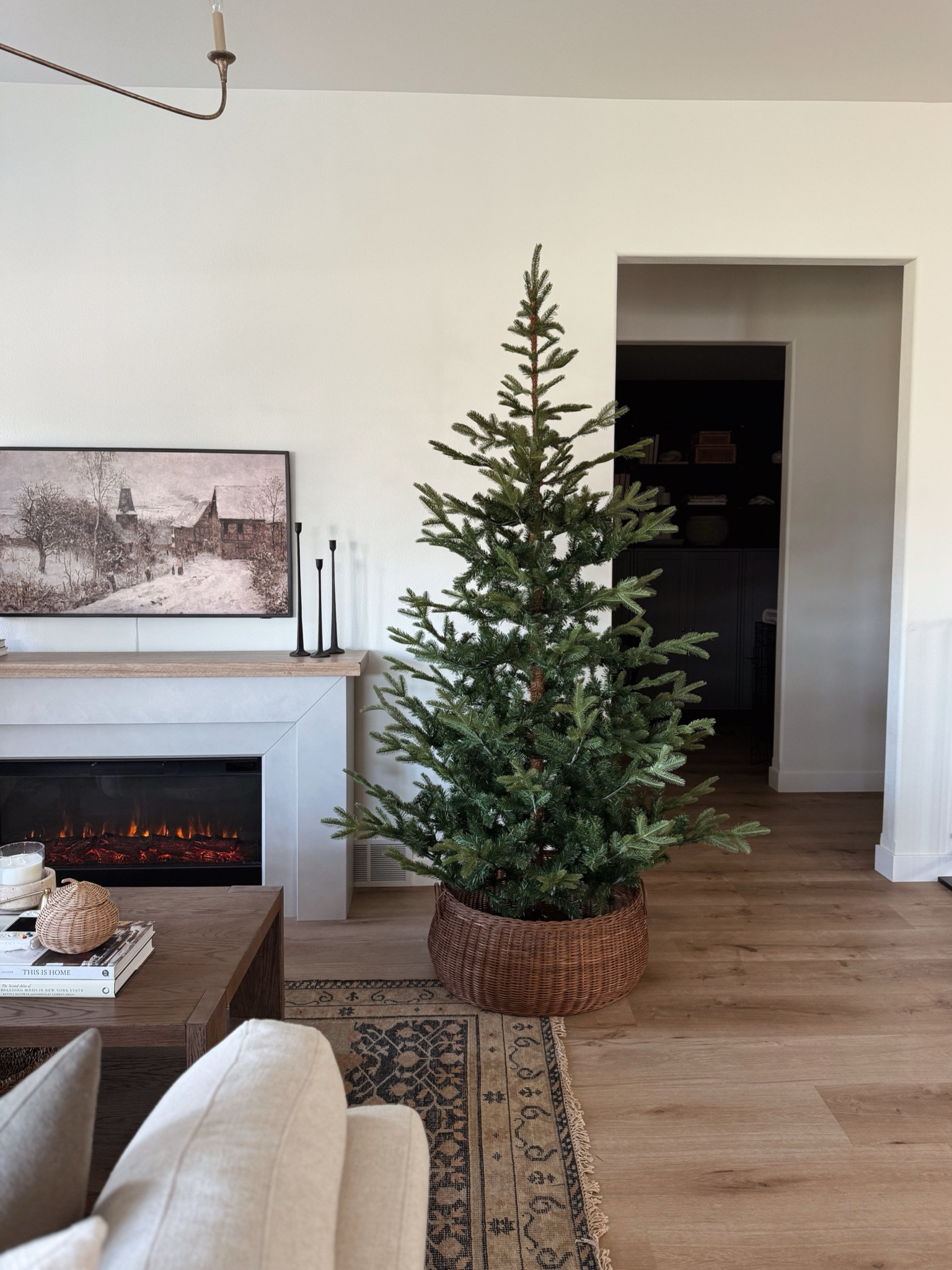 Amazon Christmas tree under $125! We’ve had this tree for four holiday seasons now and usually use it in our basement. It is very pretty and realistic looking, it just doesn’t have lights. Our tree collar is new from target this year, but out of stock, linked a few other options!

#LTKSaleAlert #LTKHome #LTKHoliday