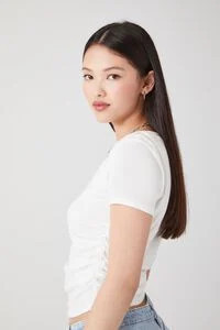 Ruched Cropped Tee | Forever 21 (US)