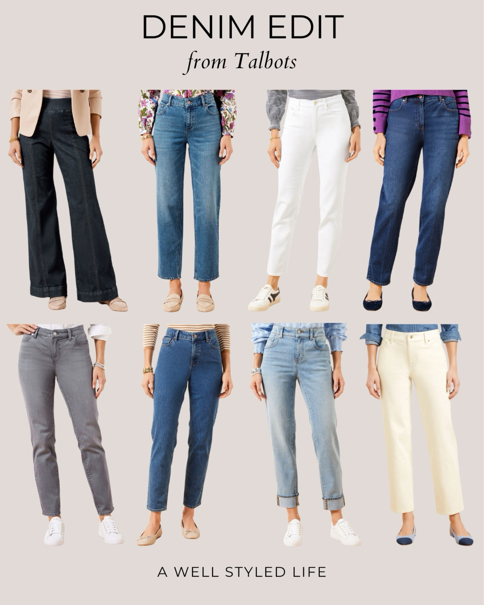Denim Edit

Take 25% off your purchase today at Talbots, they have some great denim!


#Fashionover50 #LTKOver50Style #fashion #outfitinspiration #talbots #talbotsdenim #denim #jeans #whitedenim #offwhitedenim

#LTKOver40 #LTKSaleAlert #LTKStyleTip
