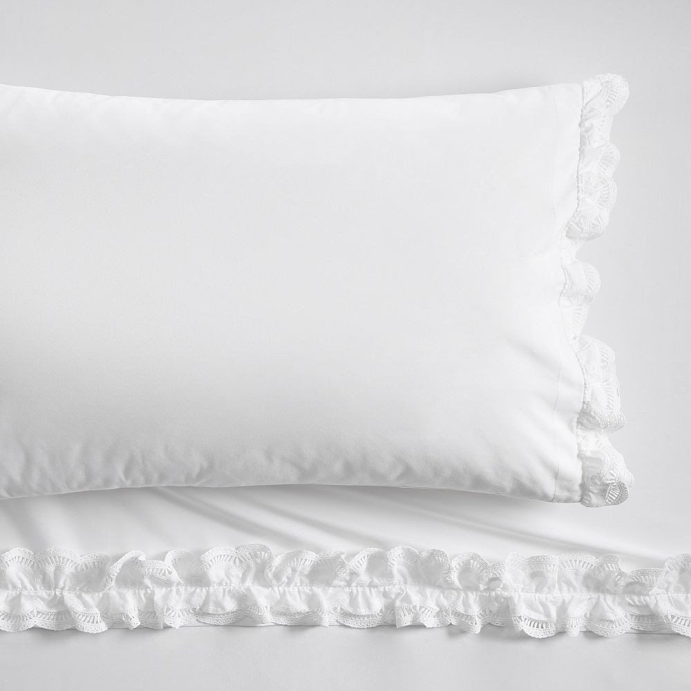 Hill House Home Eyelet Cuff Sheet Set | Pottery Barn Teen