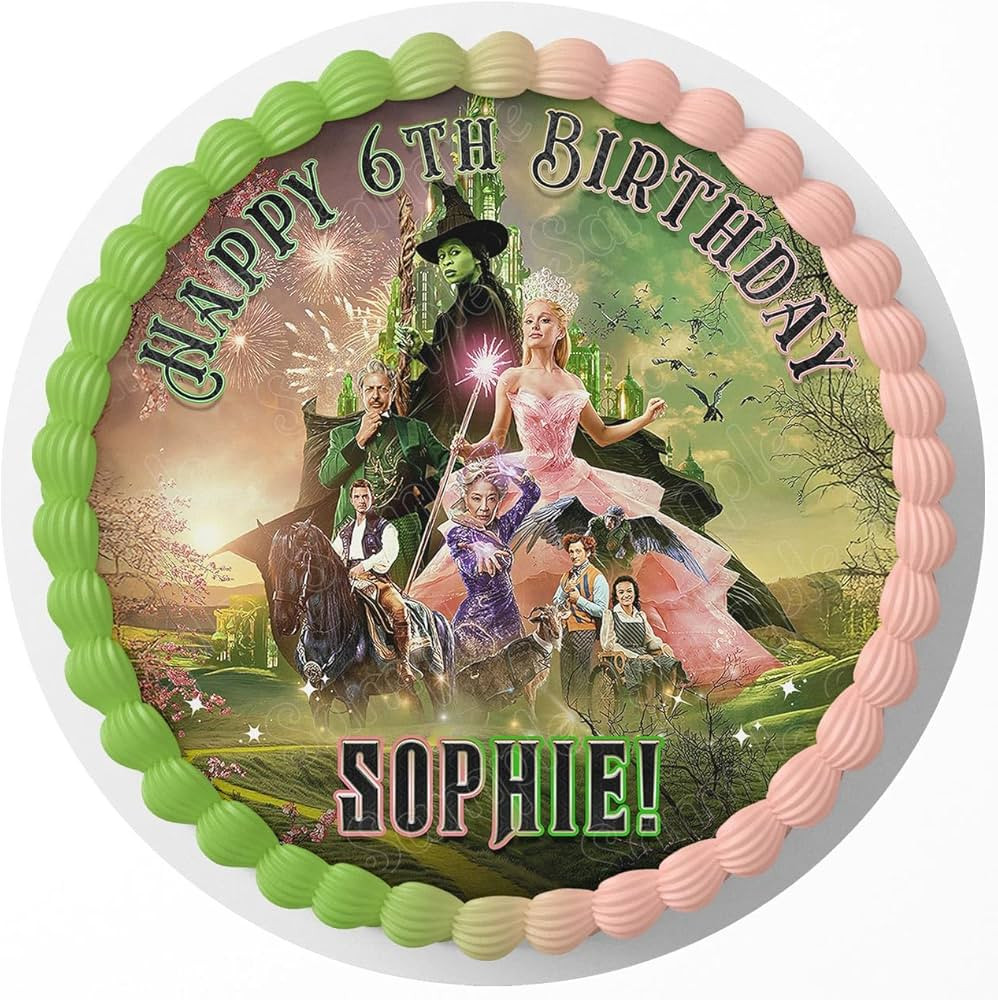 Princess Wicked Edible Cake Topper Sheet Image Print Round | Amazon (US)