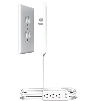Sleek Socket Ultra-Thin Outlet Concealer with Cord Concealer Kit, 8-Foot Flat Extension Cord with Multiple Outlets | Target
