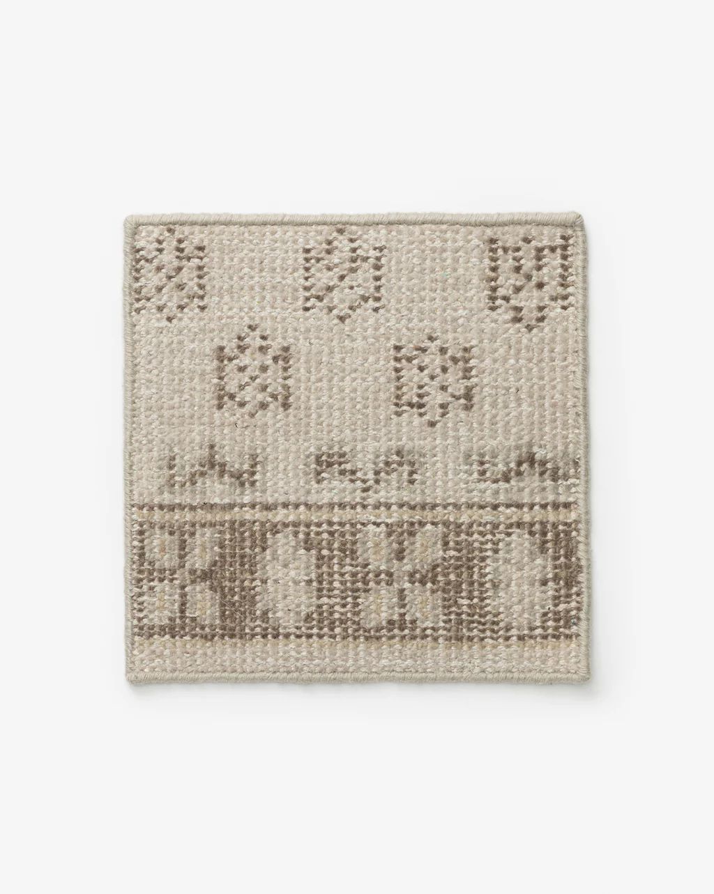 Anya Neutral Hand-Knotted Wool Rug Swatch | McGee & Co.