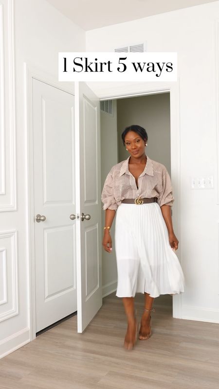 5 ways to Style a white pleated skirt for summer. 

#LTKworkwear #LTKstyletip #LTKVideo