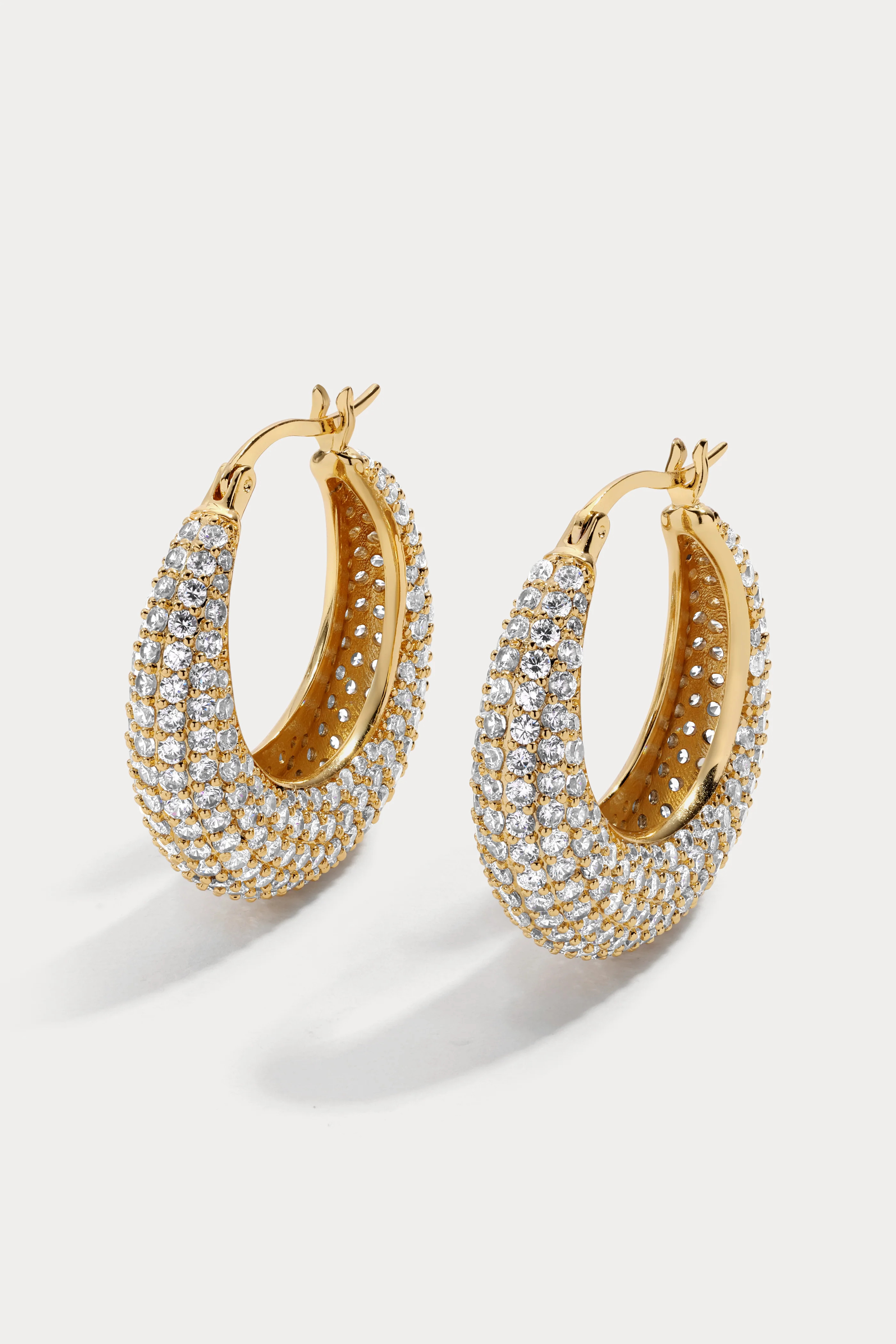 Small Pave Becca Hoops | Lili Claspe