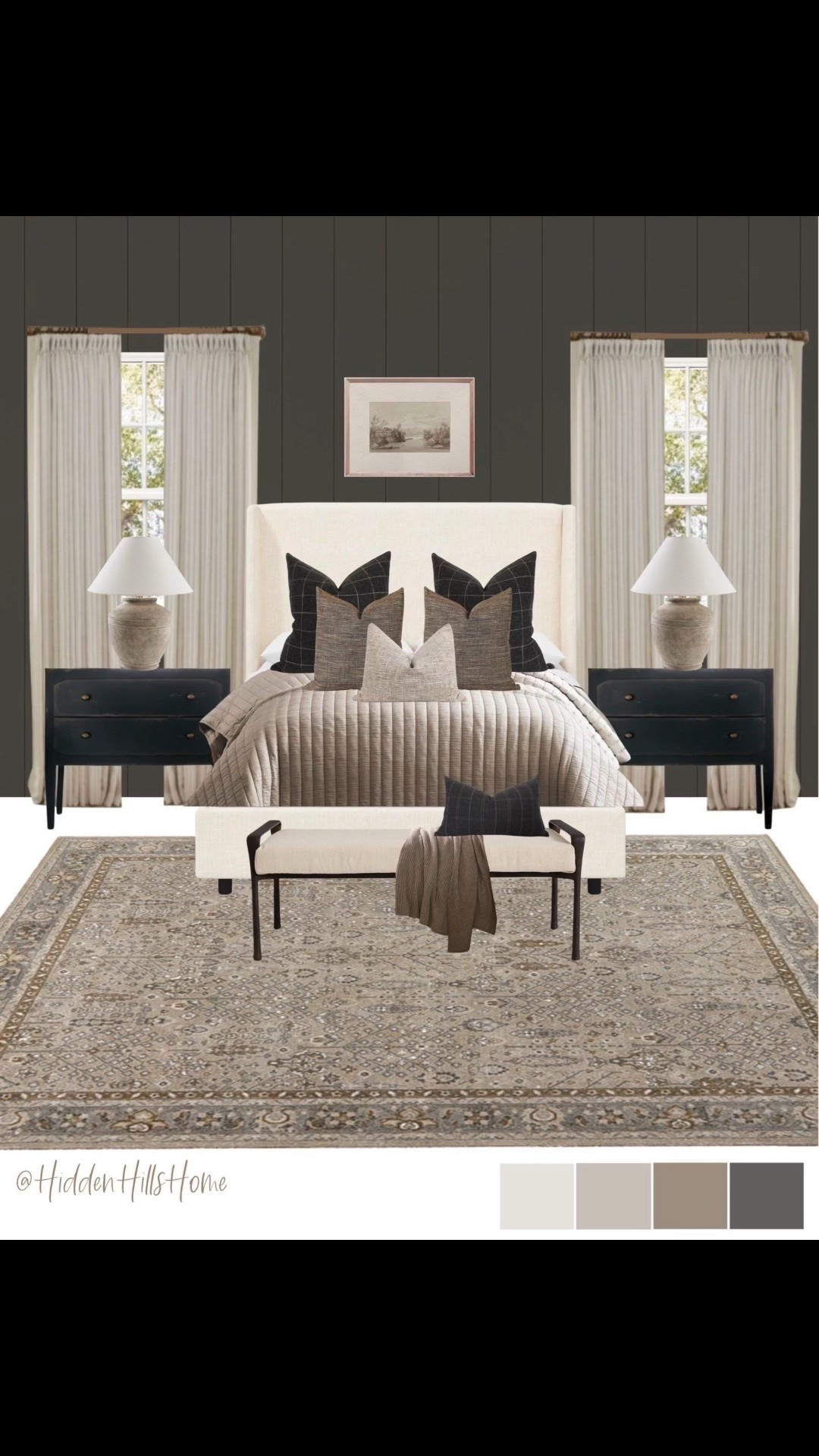 Moody bedroom design ideas, modern classic bedroom mood board, master bedroom mood board, bedroom #moody 
#LTKCyberWeek 



#LTKFindsUnder100 #LTKHome #LTKSaleAlert