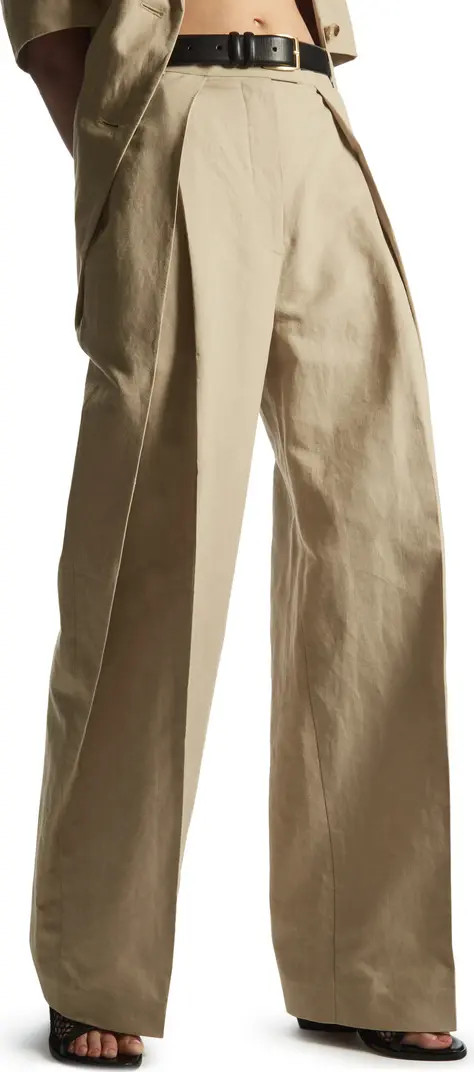 Linen & Cotton Wide Leg Pants | Nordstrom