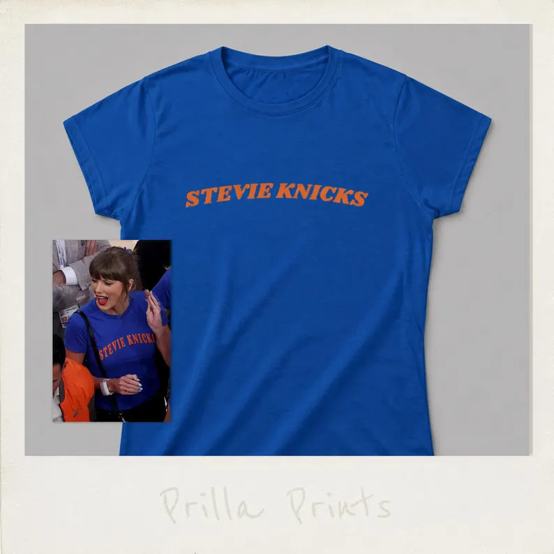 Stevie Knicks Shirt, Viral Vintage Basketball Tee, Retro NYC Graphic Shirt, Celebrity Inspired Ga... | Etsy (Global)
