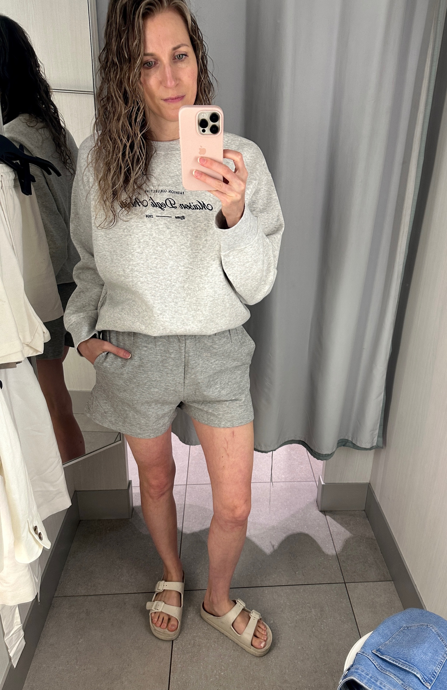 I’m not usually into sweats but how cute is this sweater! These shirts are also perfect for lounging or running errands! 

#LTKfindsunder50 #LTKstyletip #LTKSeasonal
