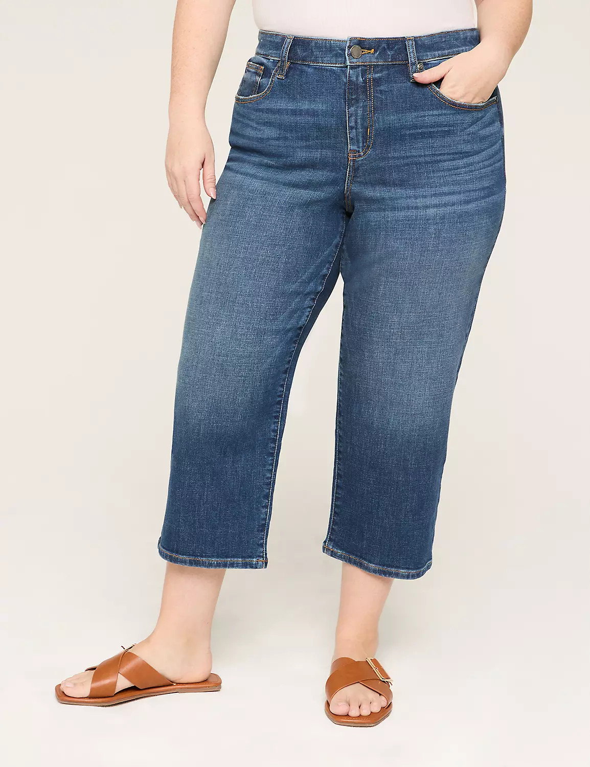 Signature Fit Straight Leg Crop Jean | Lane Bryant (US)