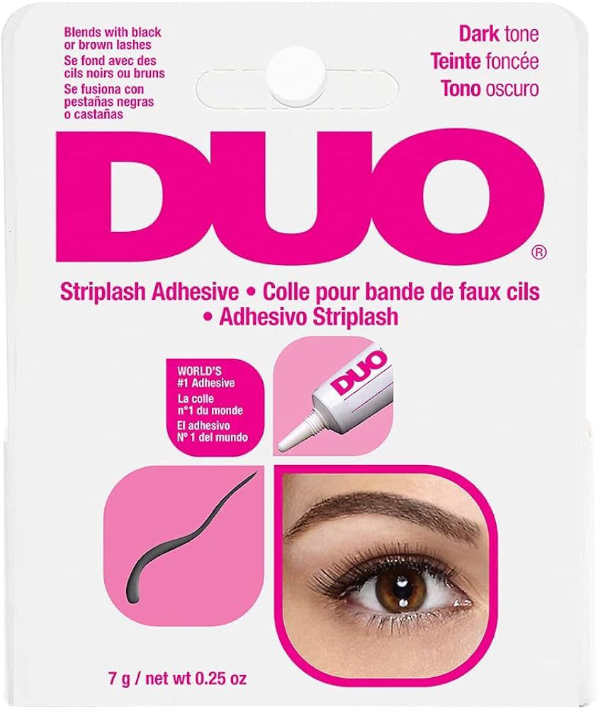 DUO Strip Eyelash Adhesive for Strip Lashes, Dark Tone, 0.25 oz, 1-Pack | Amazon (US)