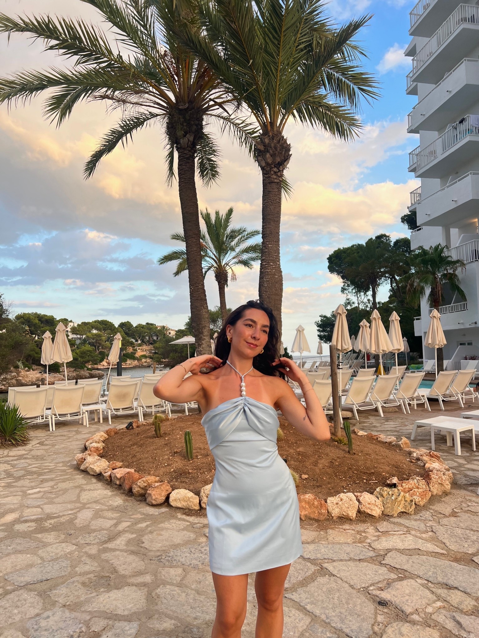 Blue halterneck dress, summer outfits, euro summer, peppermayo

#LTKsummer #LTKeurope #LTKpetite