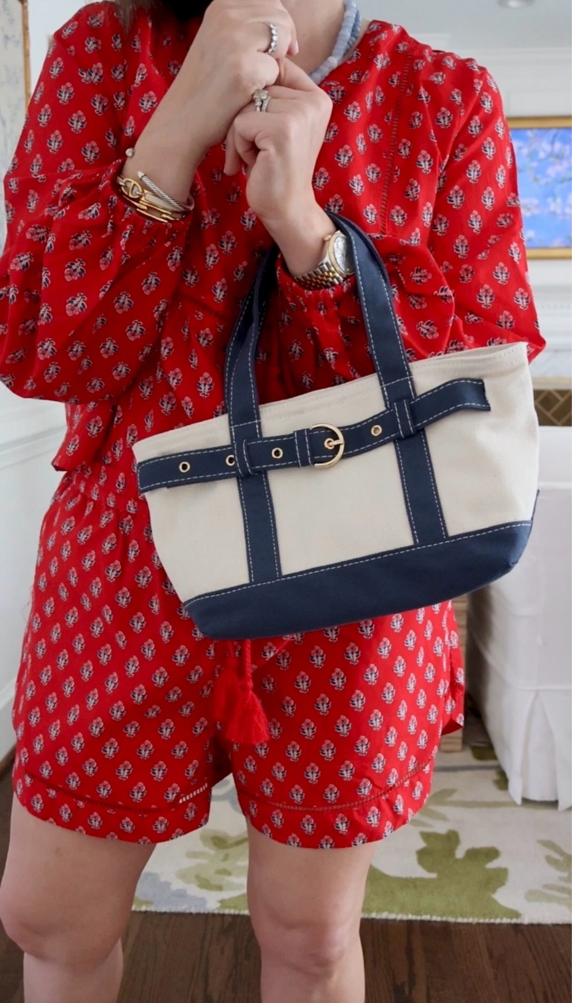 New block print set perfect for an Americana Summer! This cute little mini boat tote is on sale today too.

#LTKmomlife #LTKootd #LTKSaleAlert