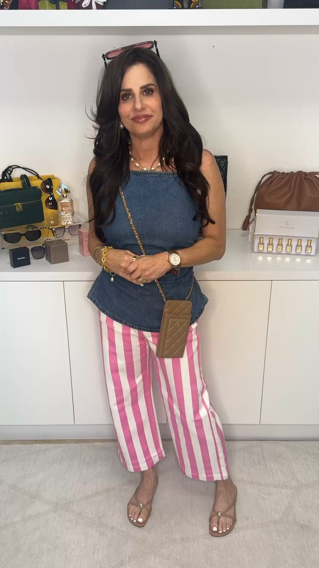 Don’t let bold jeans intimidate you! They are fun and easier to style than you think . Wearing an XS , or 25 - top is a sm . 

#LTKOver40 #LTKSaleAlert #LTKStyleTip