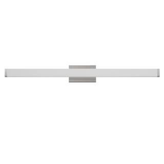 41 in. 1-Light Brushed Nickel LED Bathroom Vanity Light Bar | The Home Depot