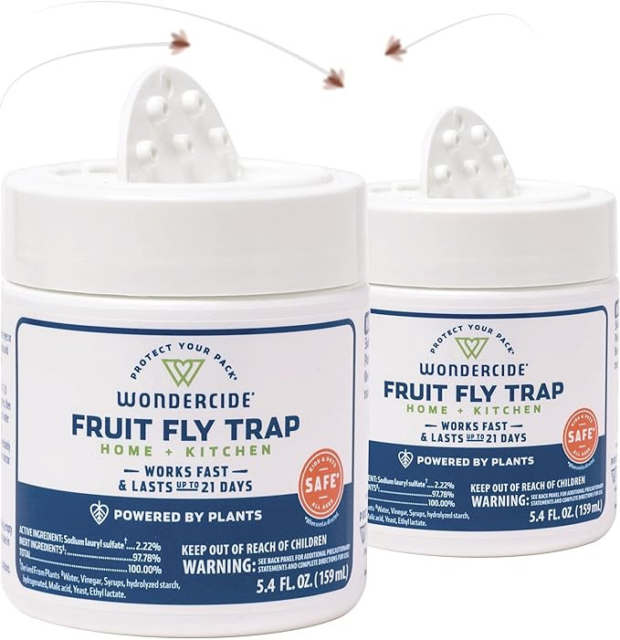 Wondercide - Fruit Fly Traps for Indoors - Fruit Fly Killer - Pet and People Safe - Made in USA &... | Amazon (US)