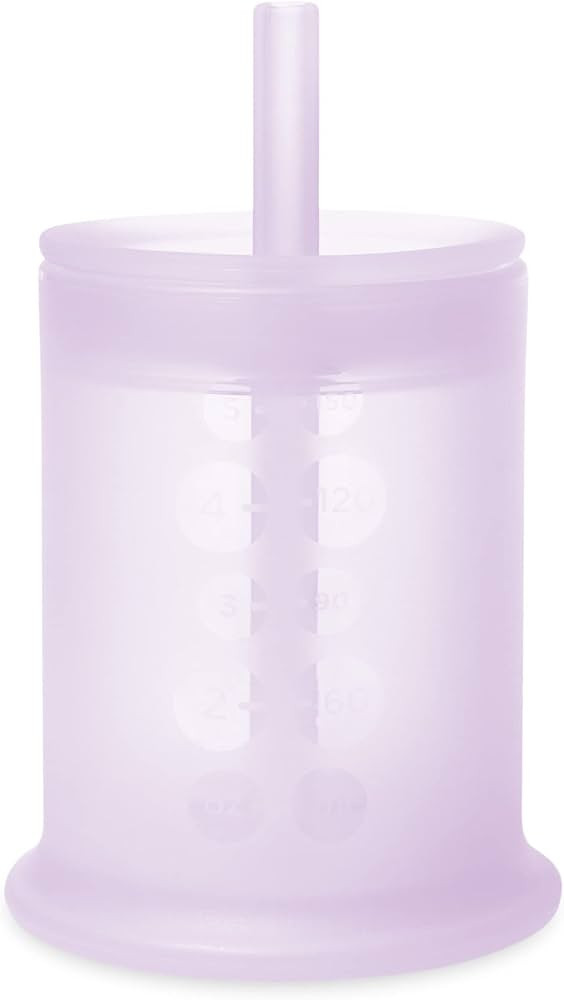 Olababy Silicone Training Cup with Straw Lid | Babies Water Drinking Cup | 6+ Mo Infant To 12-18 ... | Amazon (US)