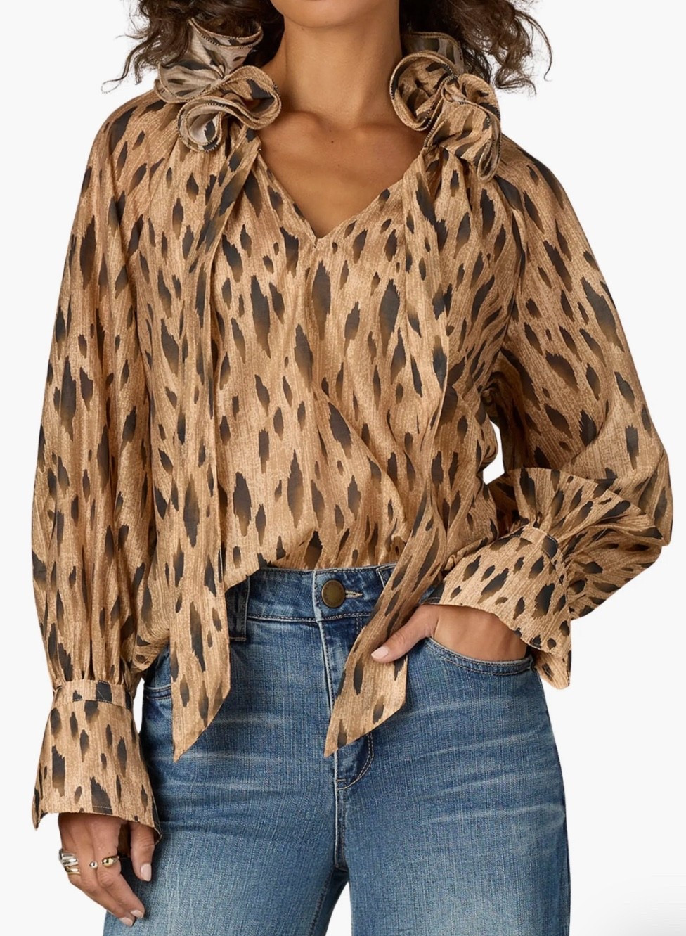 Animal print top
Jeans


#LTKFindsUnder100