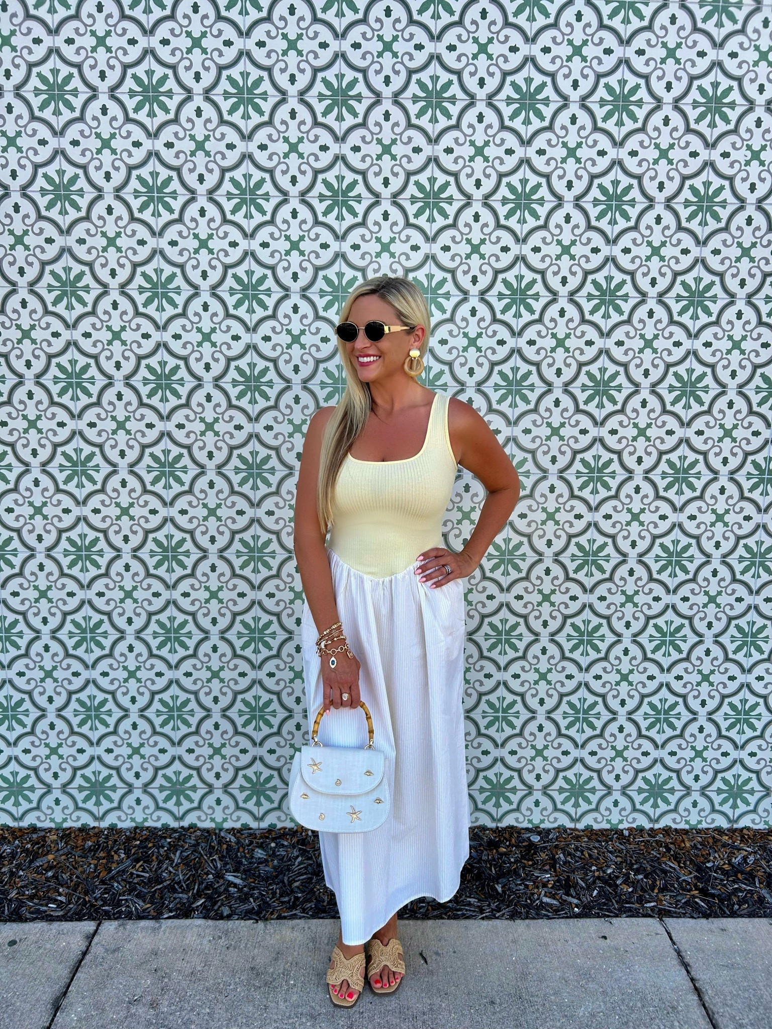 Another fun @target find! Lightweight, luxe, and layered in gold ✨ this is how you do effortless summer style ☀️💛

#LTKootd #LTKTravel #LTKFestival