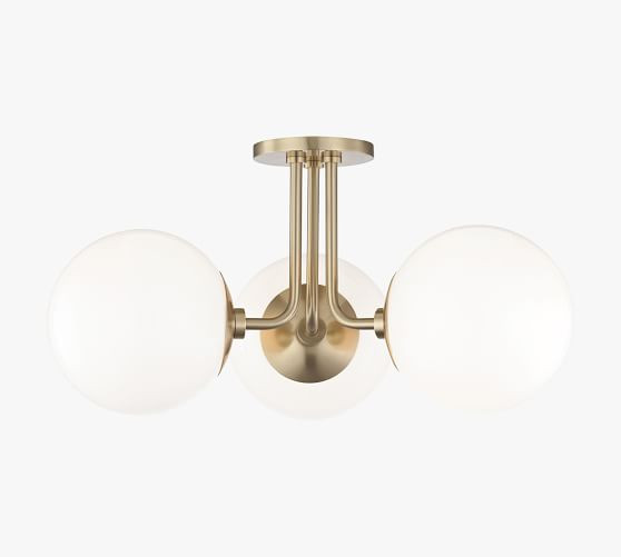 Jorson 3-Light Glass Globe Flush Mount (19'') | Pottery Barn (US)