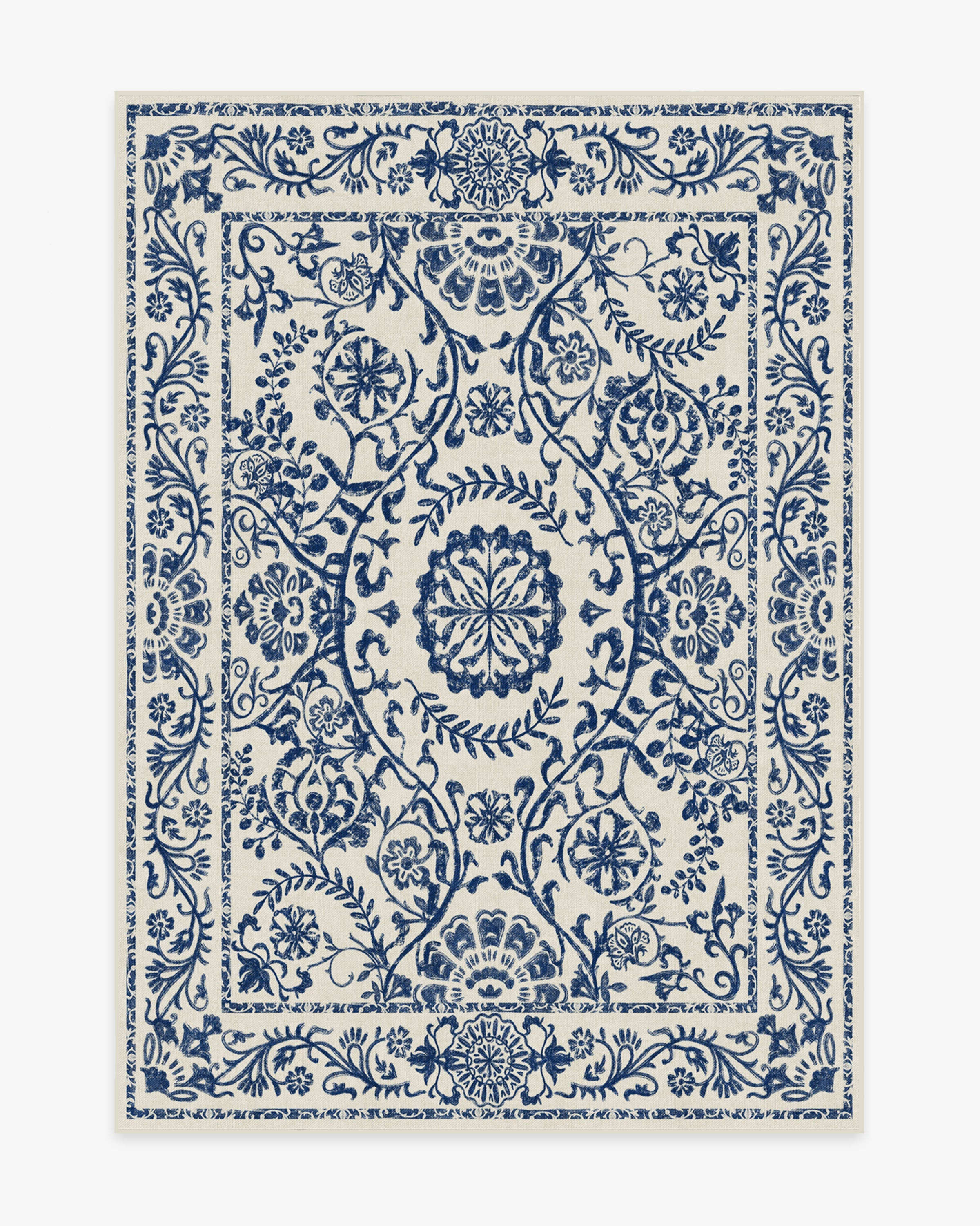 Delphina Delft Blue Rug | Ruggable
