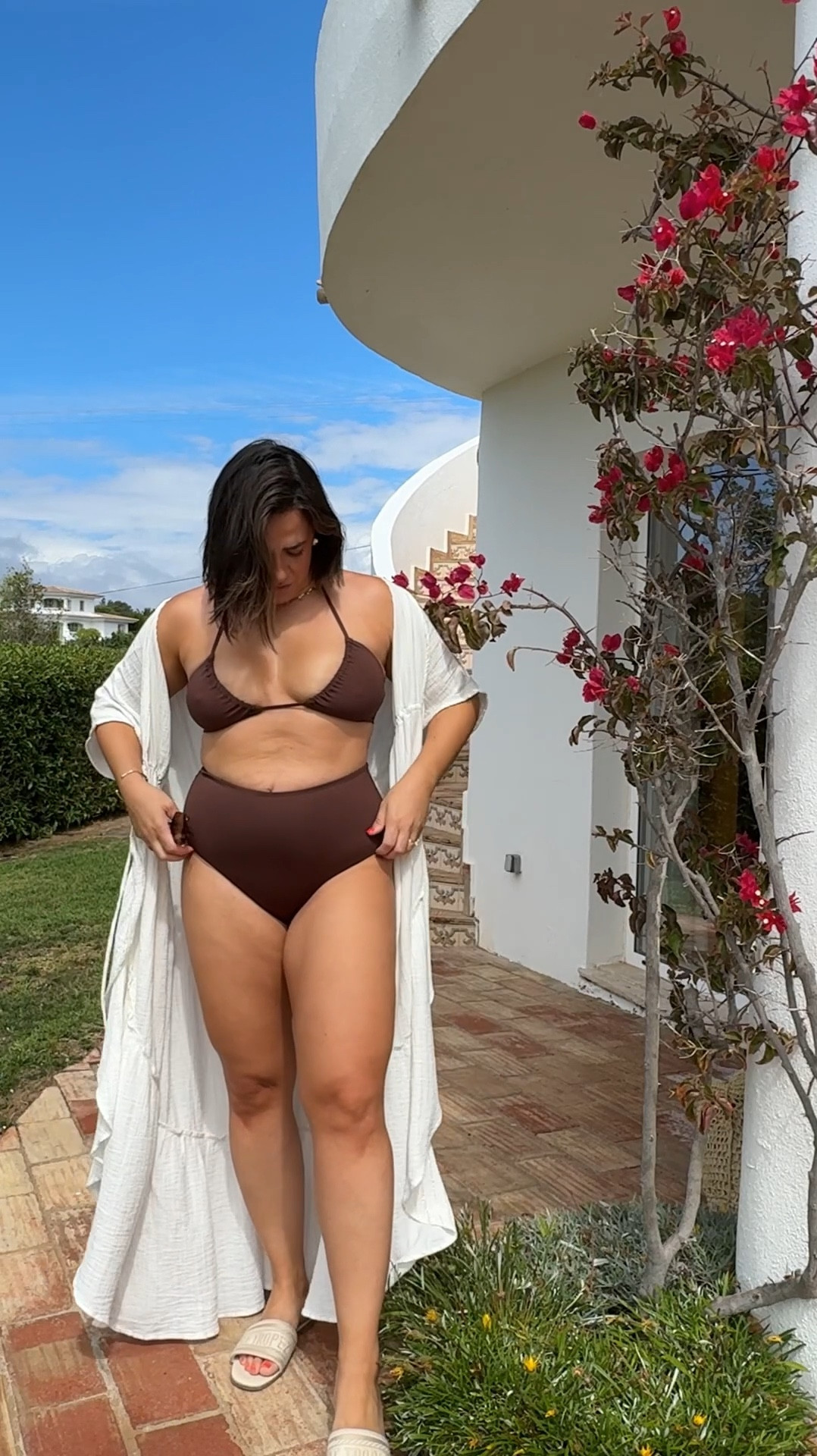 Europe vacation beach day outfit. Swim medium, cover up medium. Swim bottoms run large and are full coverage. 




#LTKSwim #LTKTravel #LTKMidsize