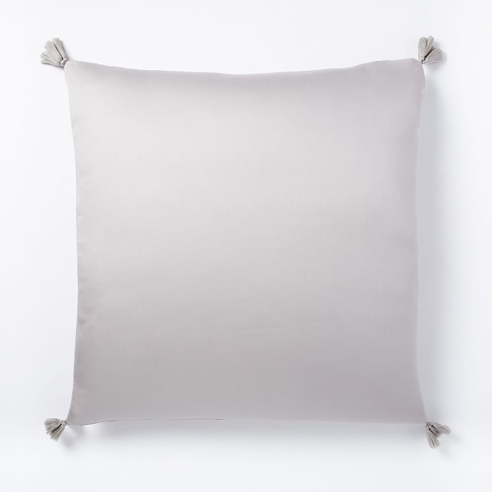 TENCEL™ Duvet Cover + Pillowcases - Platinum | West Elm (UK)