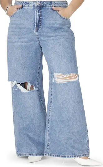Ripped Wide Leg Jeans | Nordstrom