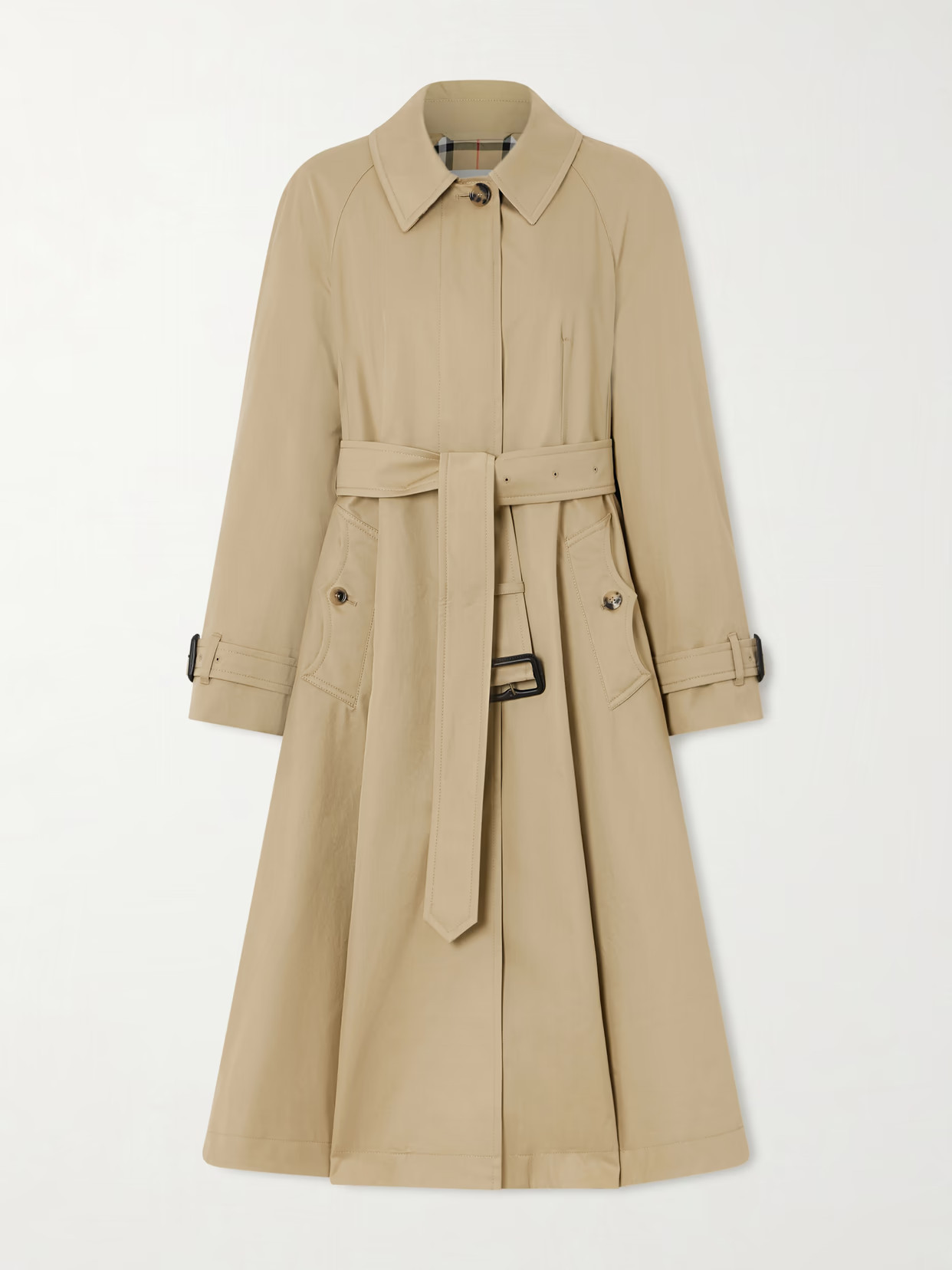 Burberry - Ellingham Belted Cotton-gabardine Trench Coat - Beige | NET-A-PORTER (UK & EU)