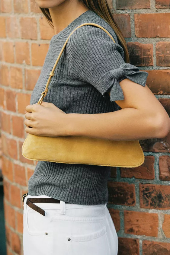 LEATHER SHOULDER BAG | Zara US