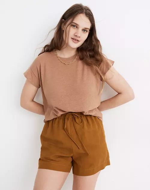 Linen-Blend Asbury Tee | Madewell