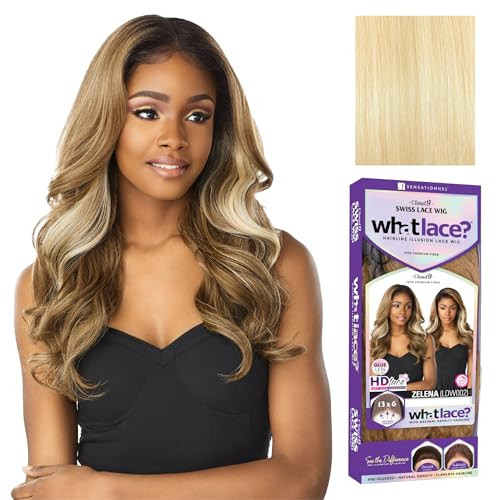 Sensationnel What Lace 13X6 Wigs - Zelena Lacefrontal Hand Tied Glueless Synthetic With Natural Density Preplucked Hairline (613 BLONDE) | Amazon (US)