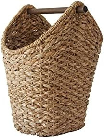 Creative Co-Op Bankuan Braided Oval Toilet Paper Wood Bar Bathroom Basket, Natural | Amazon (US)