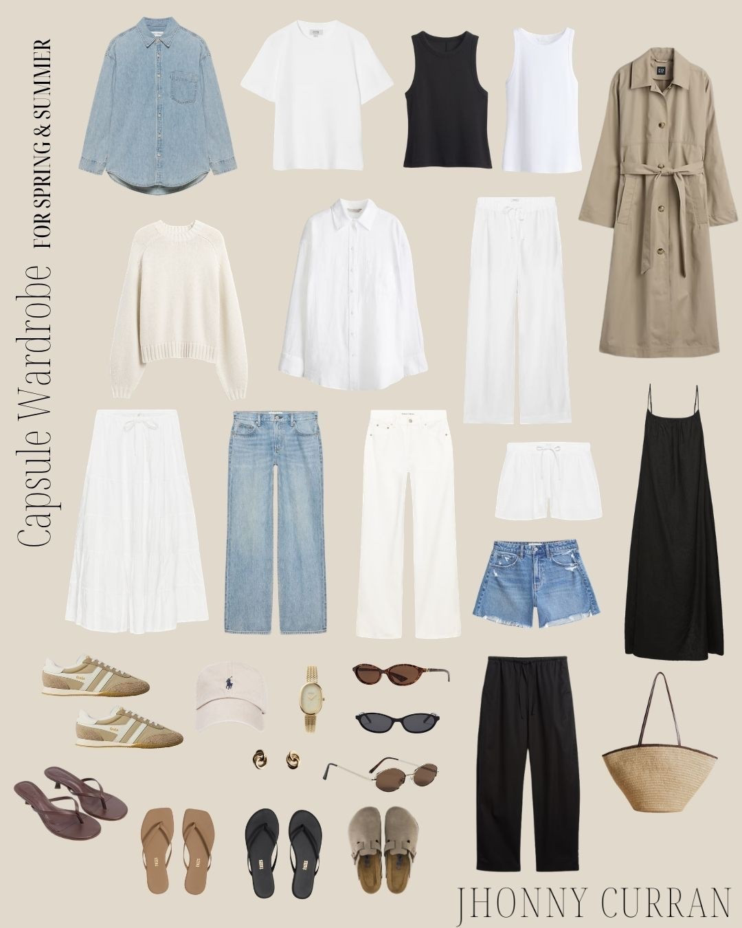 Capsule wardrobe for spring and summer! 