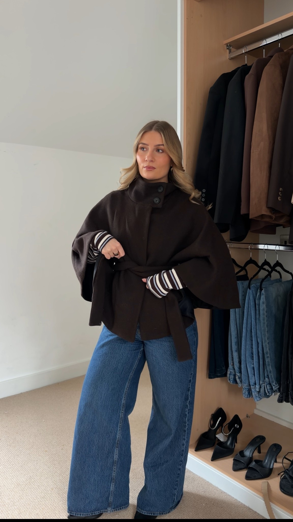 Gorg pre spring cape coat, wearing a size M/L for ref! 



#LTKFashionMonth #LTKspring #LTKuk