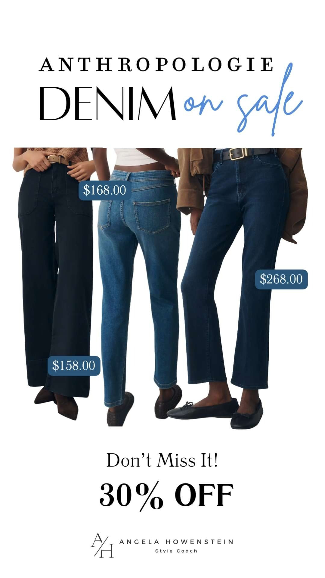 Denim is one of the best investments you can make in your wardrobe, and now is the perfect time to refresh your collection.

Anthropologie's denim is 30% off, making it the perfect opportunity to grab those best-selling styles you've been eyeing. From wide-leg silhouettes to everyday straight-leg favorites, these are the jeans you'll wear on repeat.

👩‍💻 LTK PRO TIPS
❤️ Heart = Support my posts ;-)
🔖 Save = Get sale & restock alerts for the things you love!
📋 Lists = Keep favorites organized (List ideas: Denim Favorites, Capsule Wardrobe, Fall Style, Everyday Basics!)
📲 Share = Send lists and products to a friend (or your daughters like me).
💬 Comment = Ask me anything, and I'll answer. ;-) 

 #LTKootd #LTKOver40 #LTKSaleAlert
