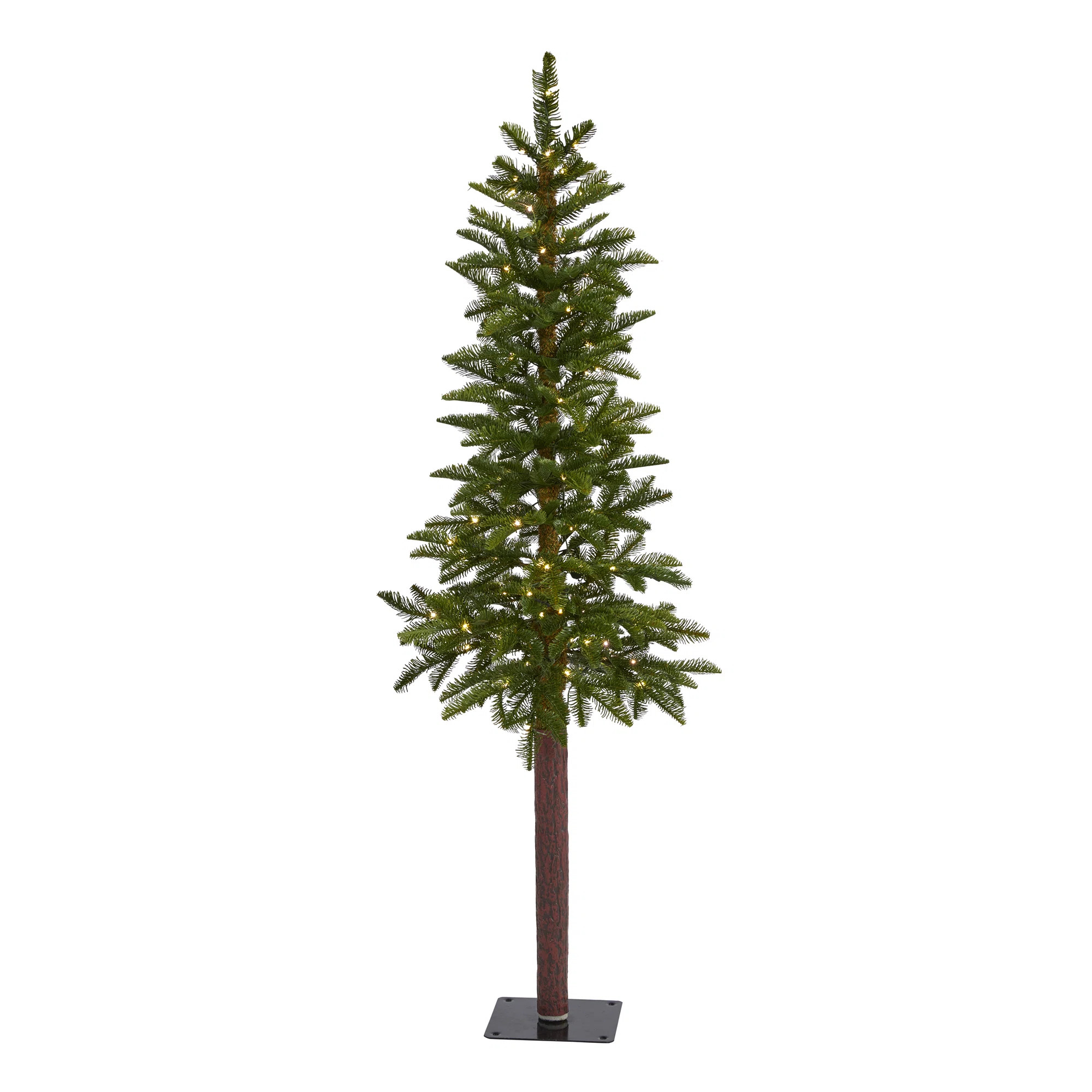 Green Pine Artificial Christmas Tree with Clear Lights | Wayfair North America