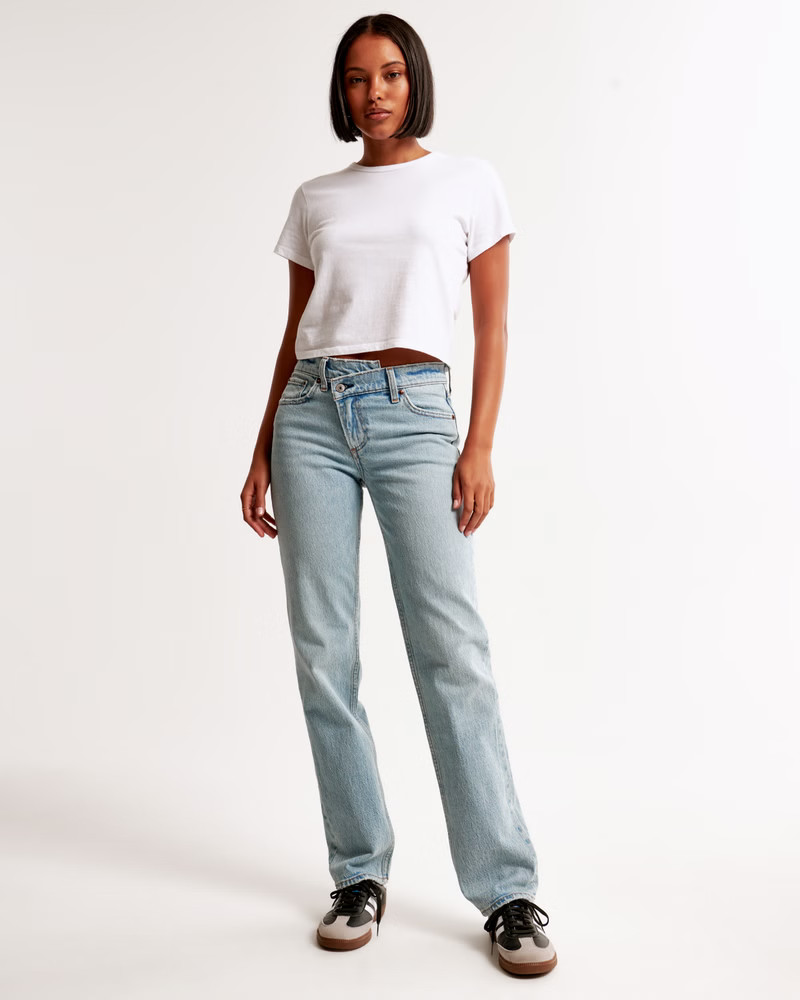 Mid Rise 90s Straight Jean | Abercrombie & Fitch (US)