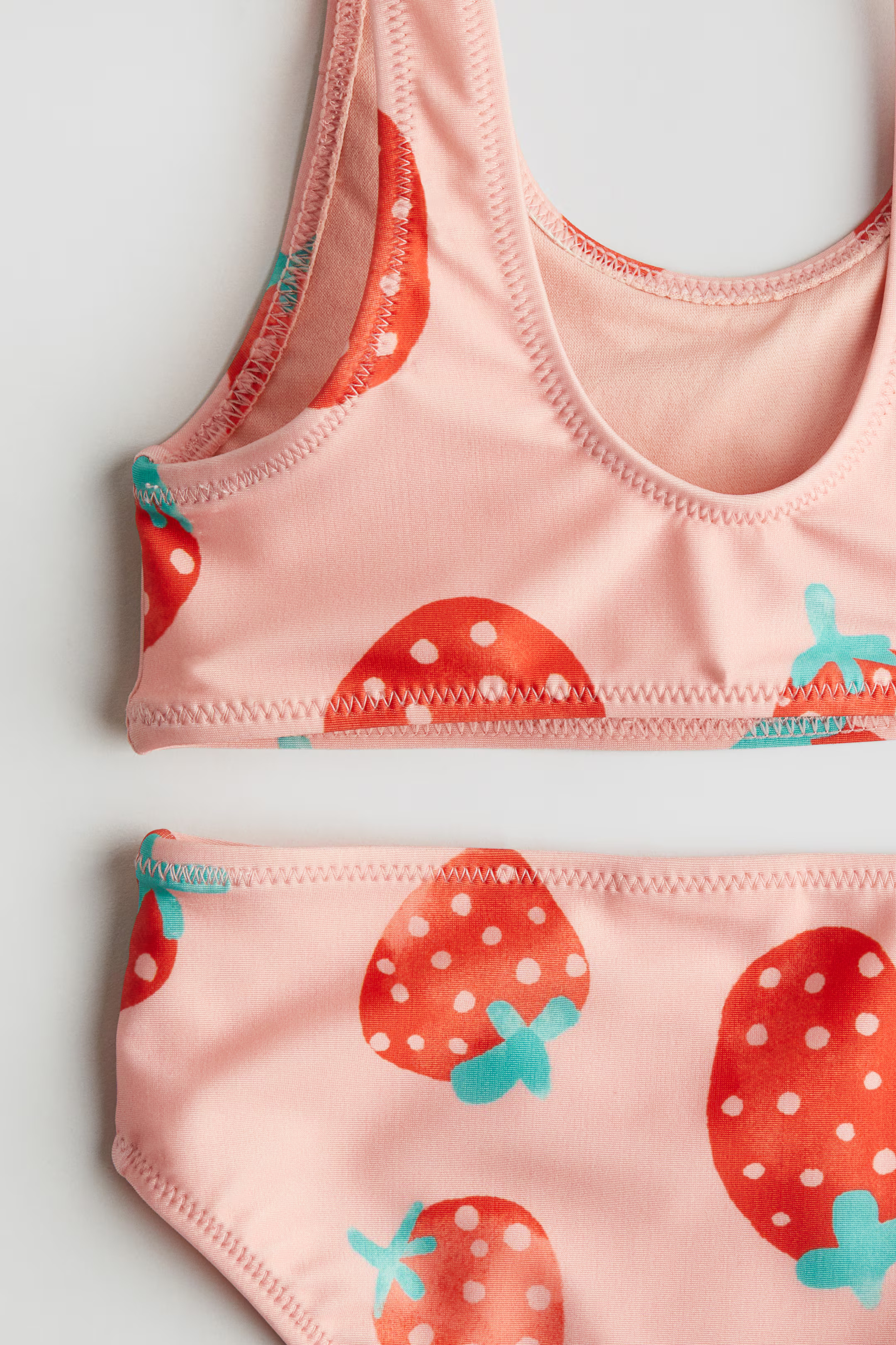 Printed bikini - Peach/Strawberries - Kids | H&M GB | H&M (UK, MY, IN, SG, PH, TW, HK)