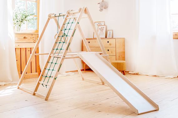 BOHO Playroom Jungle Gym for Toddlers Toddler Wooden Gym - Etsy | Etsy (US)
