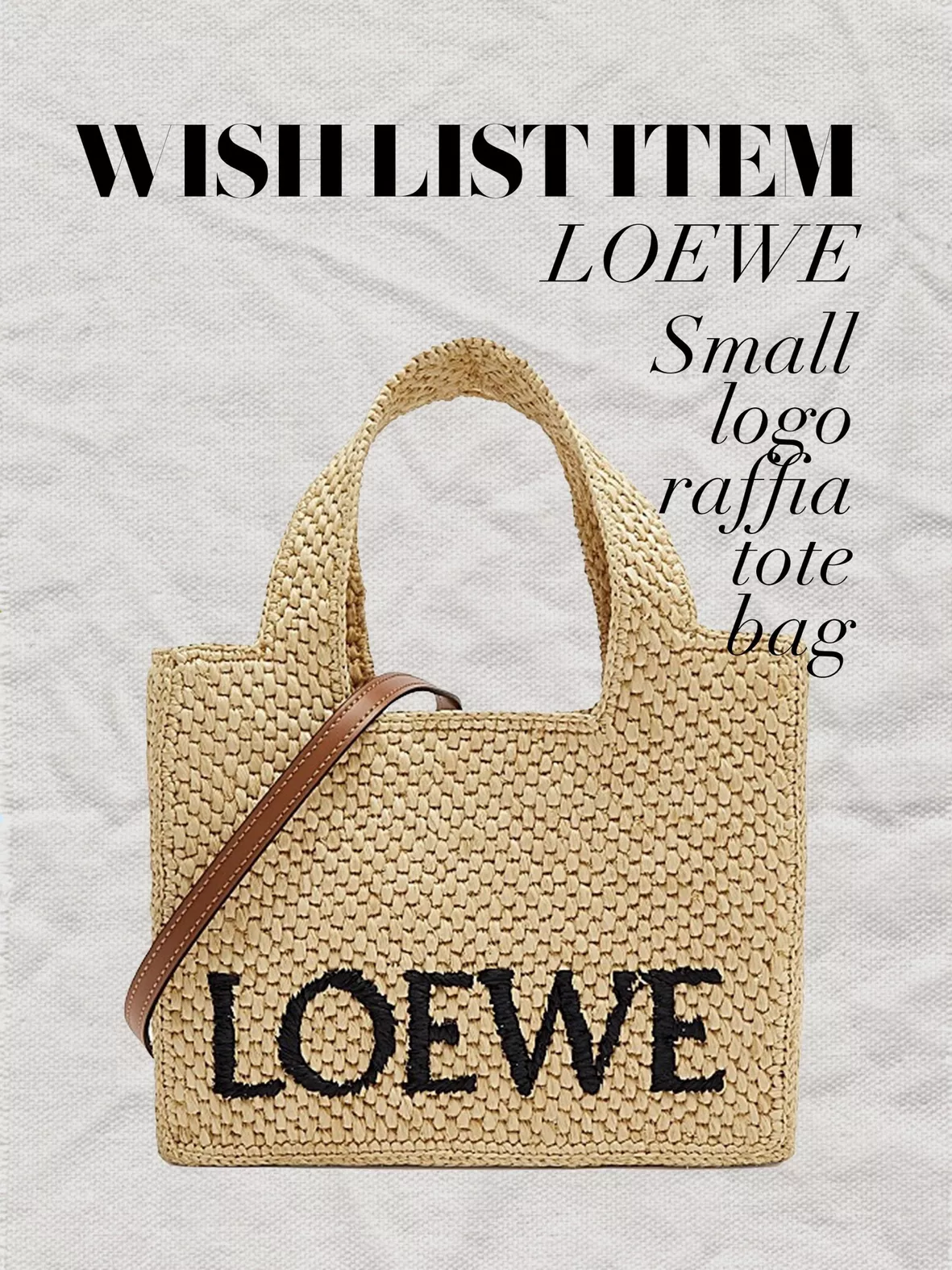 Loewe Paula's Ibiza Small Logo Raffia Tote Bag In Beige