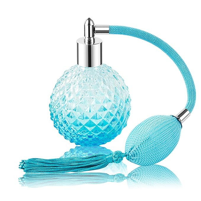 Lamoutor Vintage Perfume Spray Bottle 100ml Vintage Refillable Perfume Bottle with Long Tassel Bl... | Amazon (US)