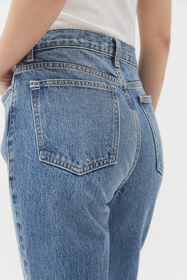 BDG Premium High-Waisted Straight Leg Jean – Medium Wash | Urban Outfitters (US and RoW)