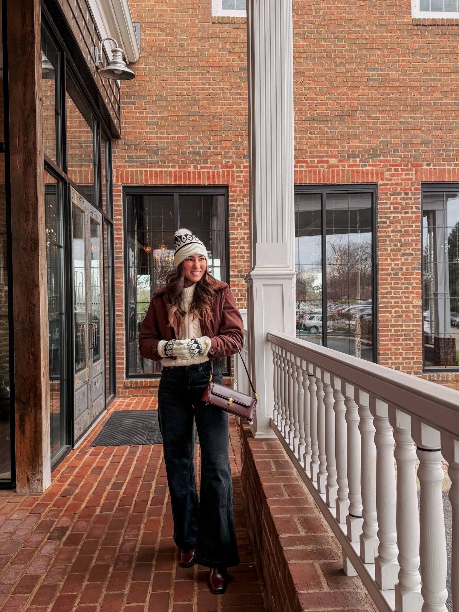 Quick winter outfit. 

Small in the jacket, small in the cable knit, true to size in jeans and an eight in boots. 



#LTKHoliday #LTKWorkwear #LTKootd