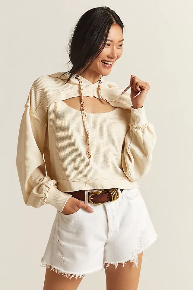 Pilcro Cutout Hoodie | Anthropologie (US)