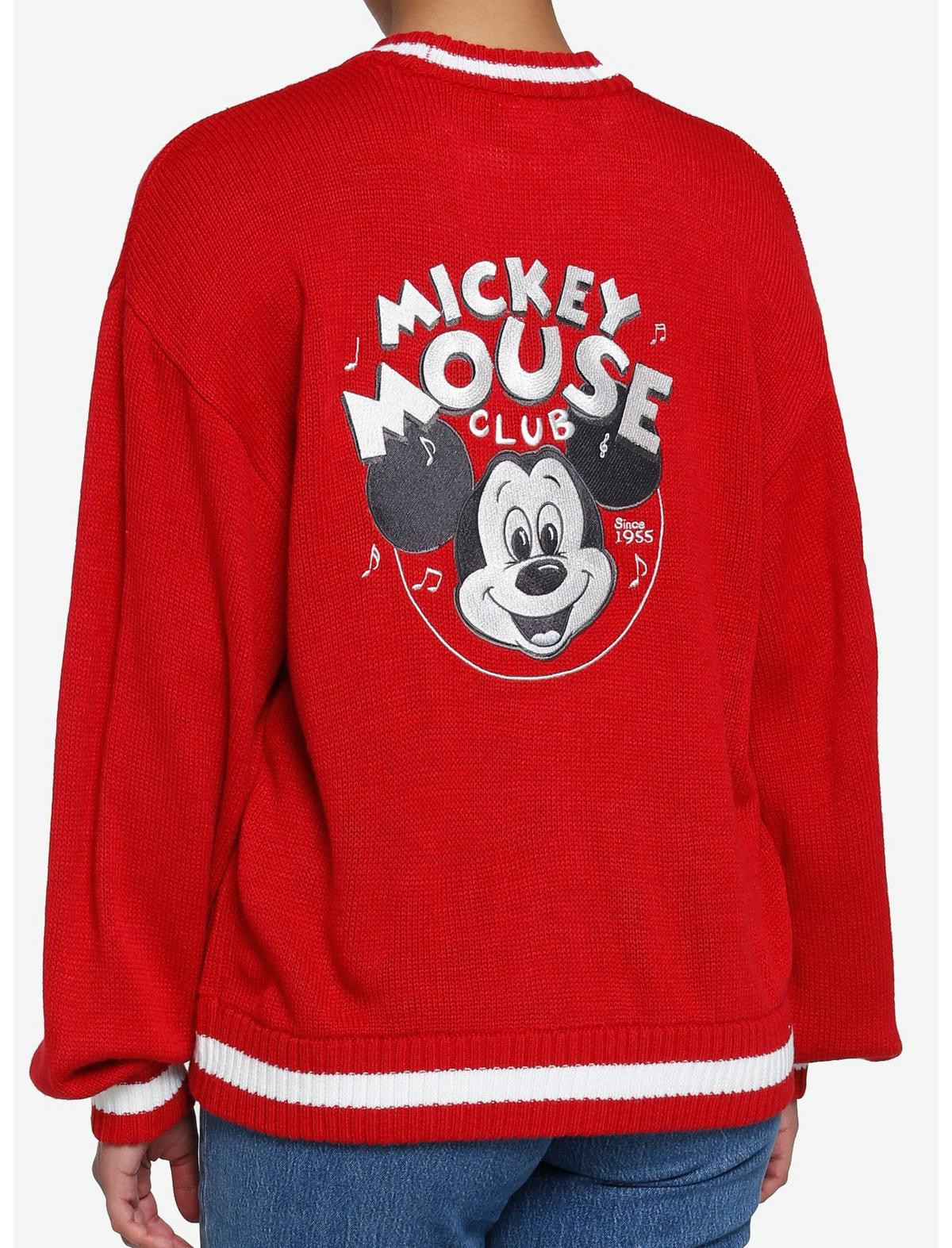 Her Universe Disney100 Mickey Mouse Club Vintage Girls Varsity Cardigan | Hot Topic | Hot Topic