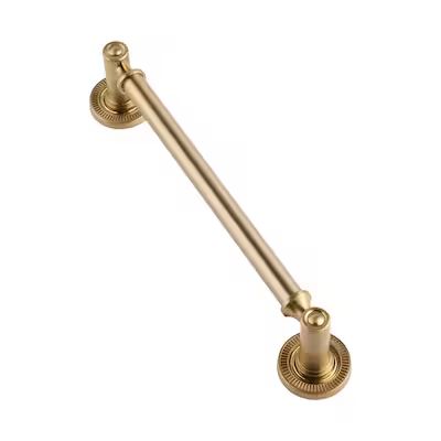 Sumner Street Home Hardware  Minted 6-in Center to Center Satin Brass Cylindrical Bar Drawer Pul... | Lowe's